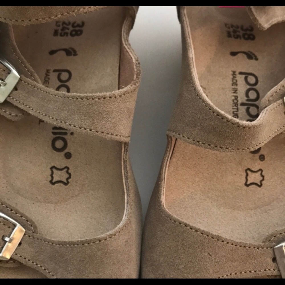 Birkenstock Papillio Taupe Suede Gladiator Sandals - Picture 10 of 16
